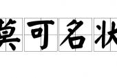 用“莫可名状”造句