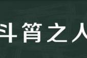 用“斗筲之人”造句