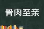 用“骨肉至亲”造句