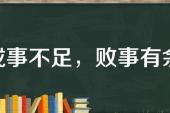 用“成事不足,败事有余”造句