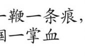用“一鞭一条痕,一掴一掌血”造句