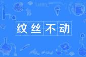 用“纹丝没动”造句