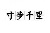用“寸步千里”造句