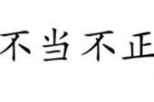 用“不当不正”造句