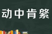 用“肯綮”造句