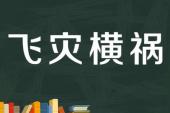 用“横祸飞灾”造句