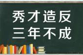 用“秀才造反”造句